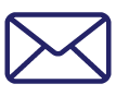 Dark blue mail icon